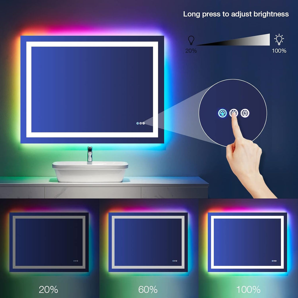 Color Changing LED Vanity Mirror