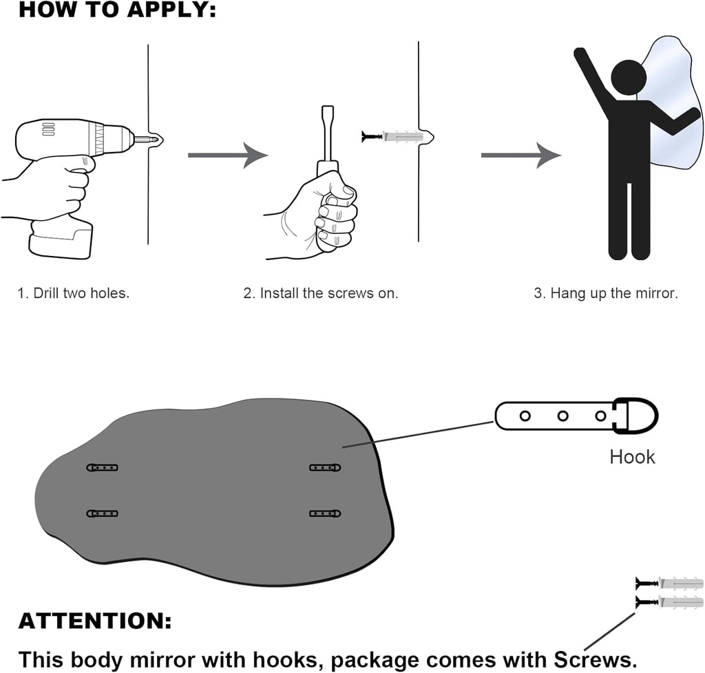 Abstract Irregular Wall Mirror