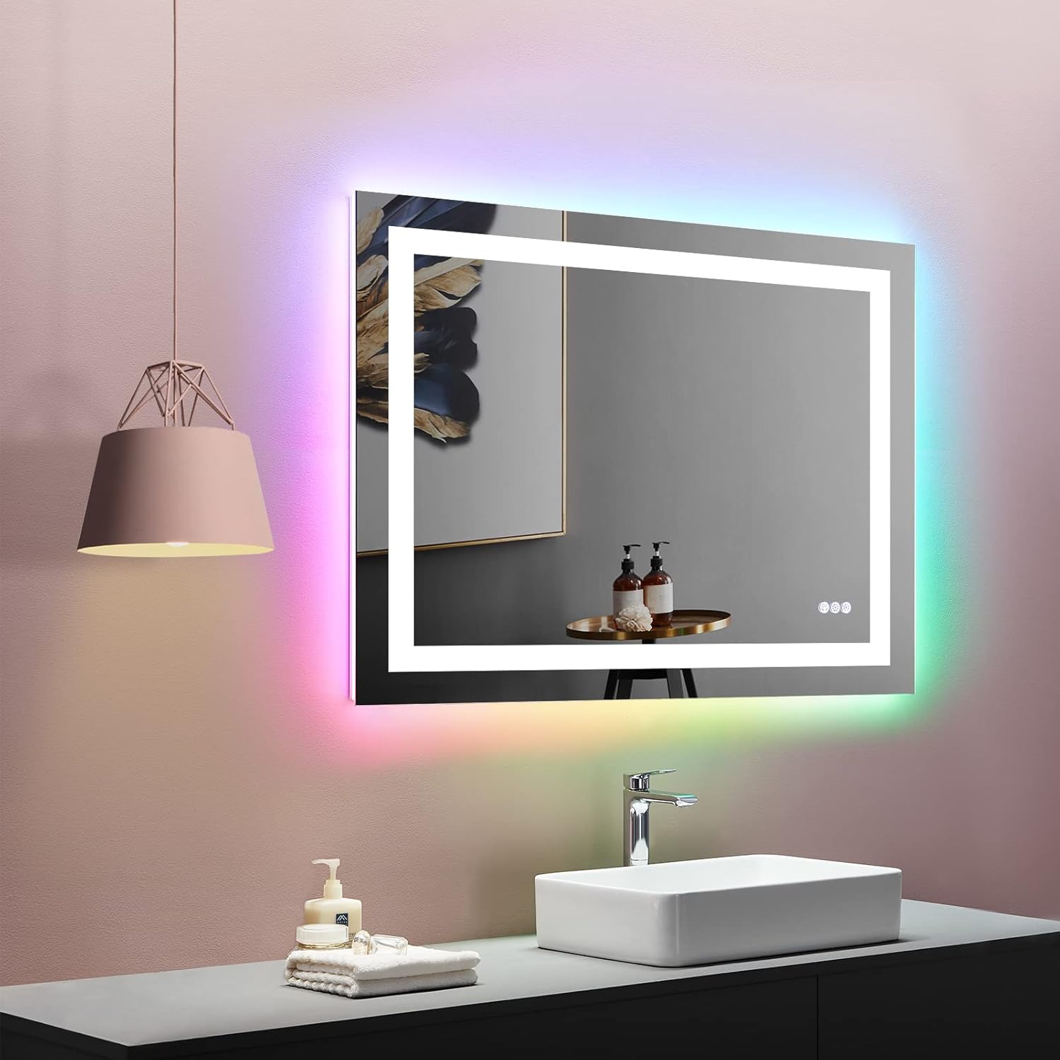 Color Changing LED Vanity Mirror