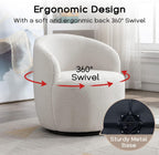 Bouclé Swivel Accent Chair
