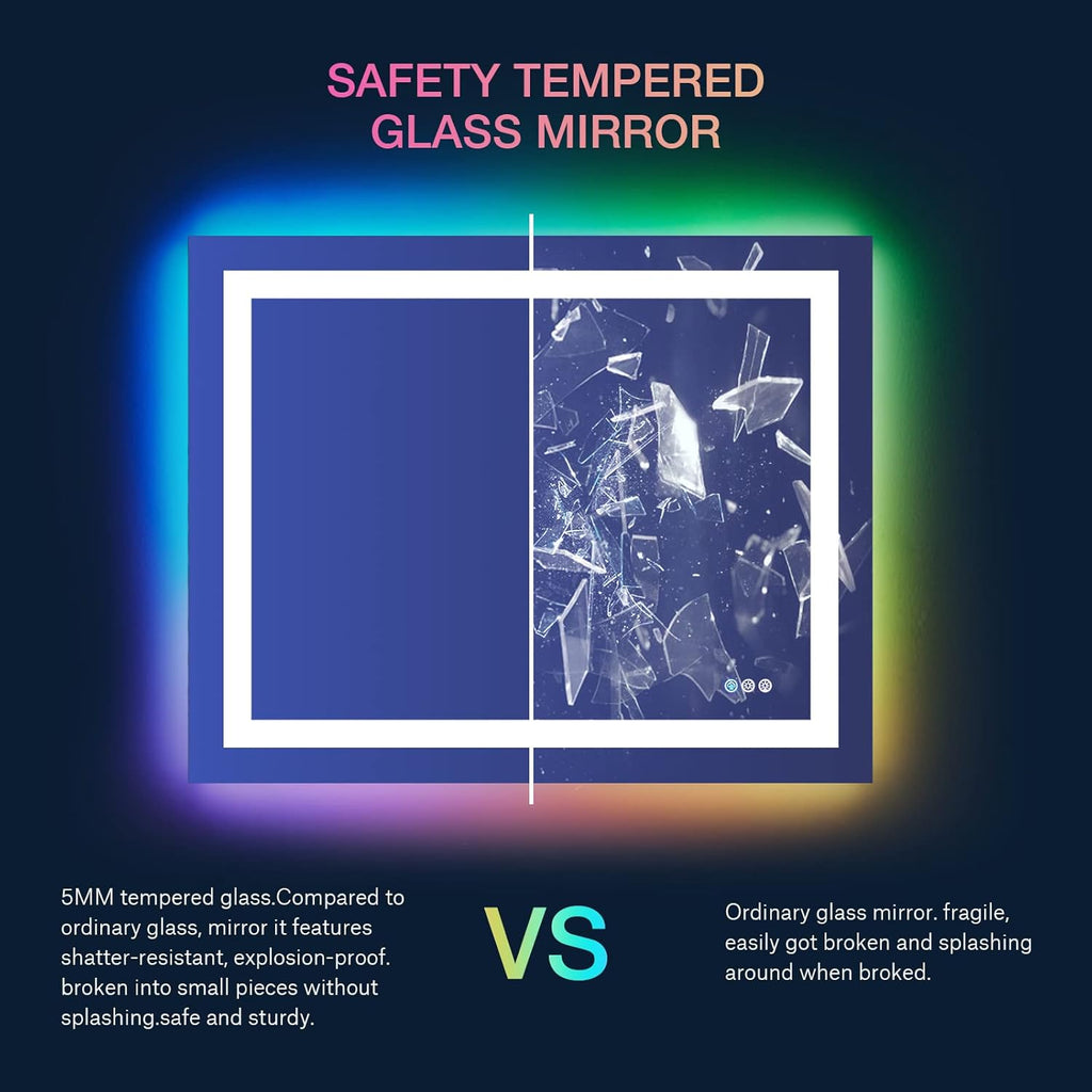 Color Changing LED Vanity Mirror