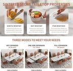 Folding Extendable Dining Table