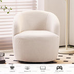 Bouclé Swivel Accent Chair