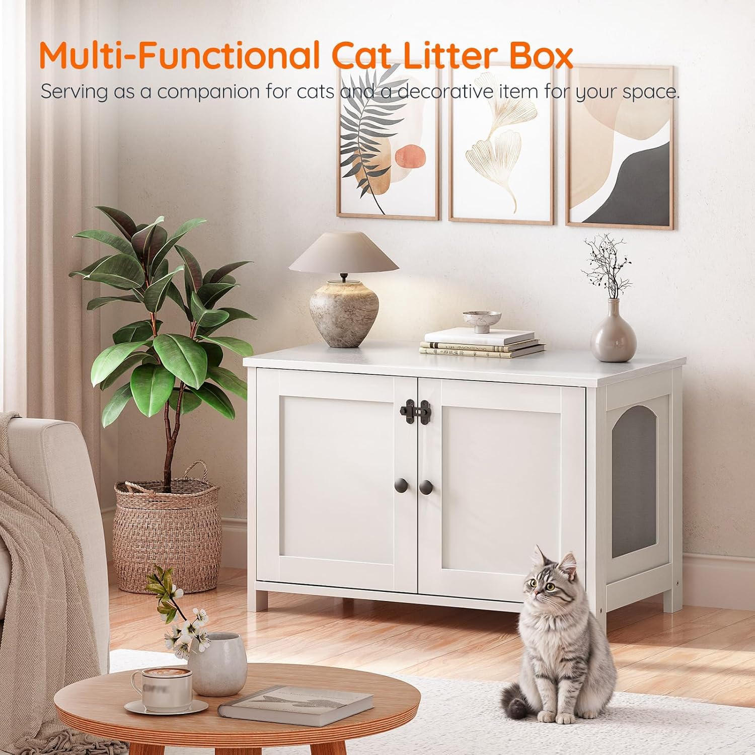 Hidden Litter Box Cabinet