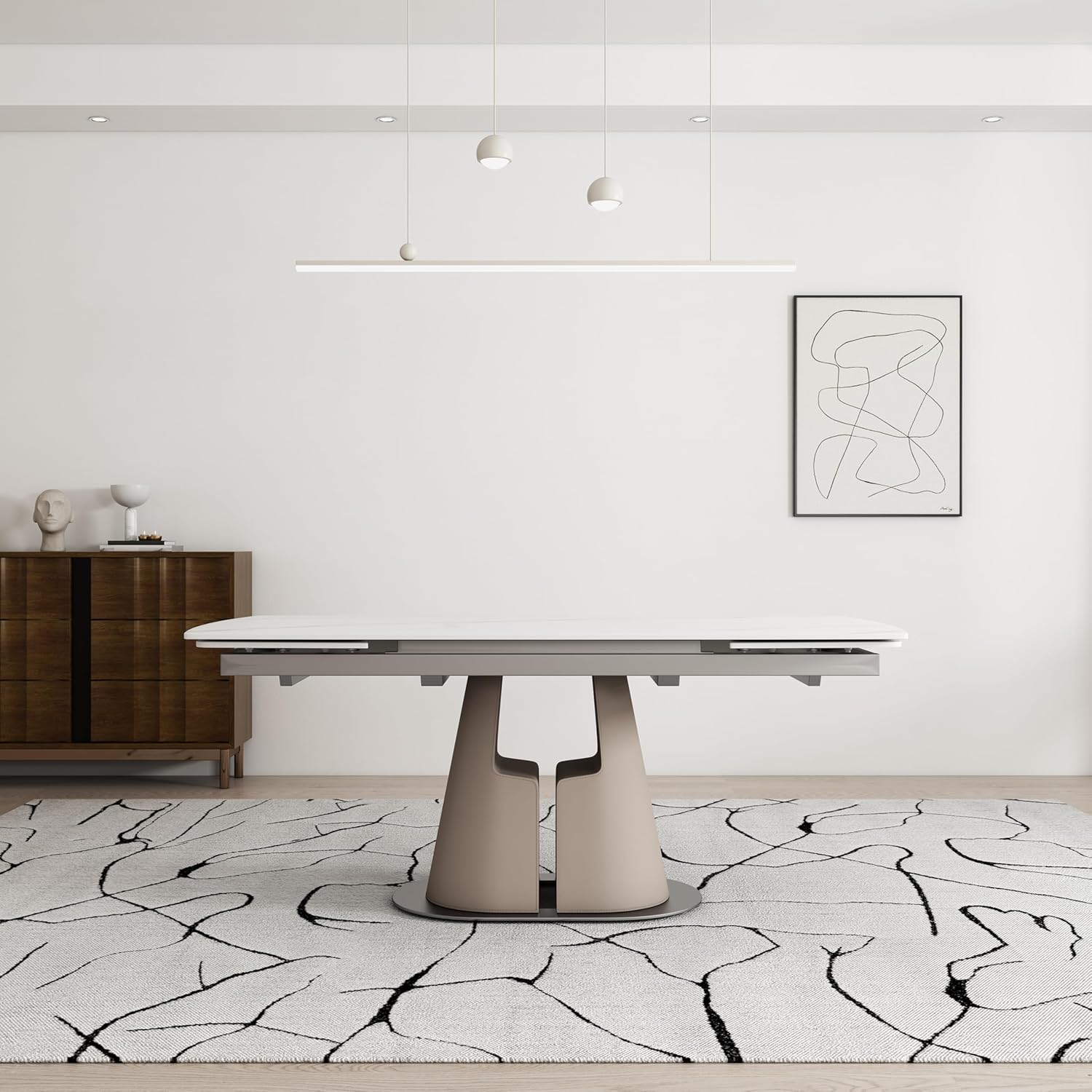 Folding Extendable Dining Table