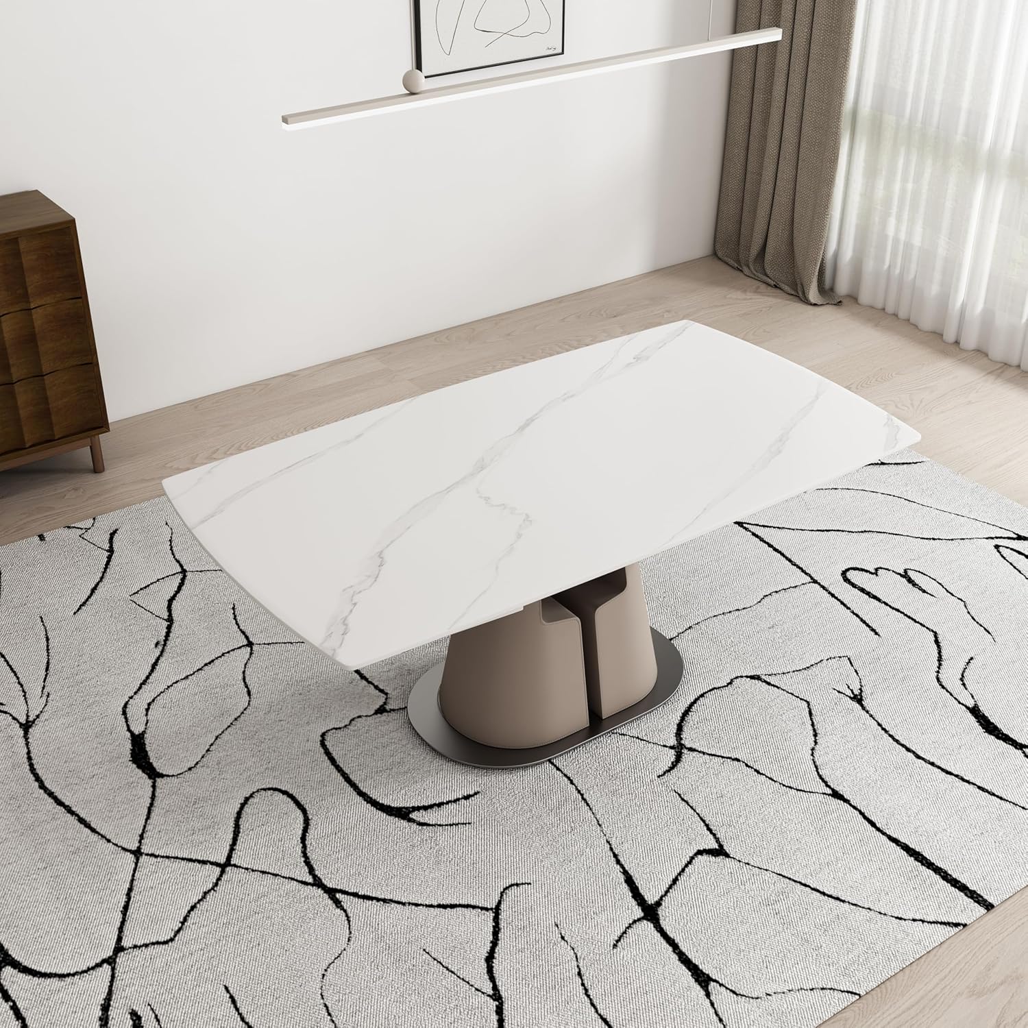 Folding Extendable Dining Table