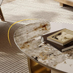 Sintered Stone Oval Coffee Table